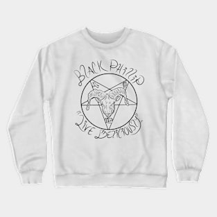 Black Phillip: "Live Deliciously" for Light Colors Crewneck Sweatshirt